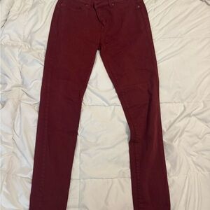 Burgundy Skinny Jeans